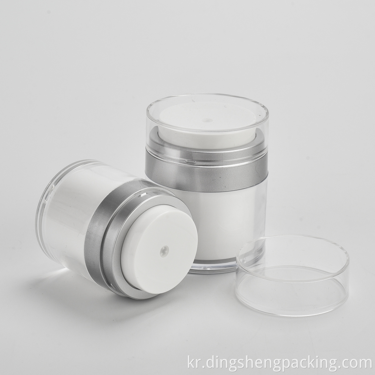 emballage cosmetique pot airless en plastique 1 oz recipients de creme acrylique